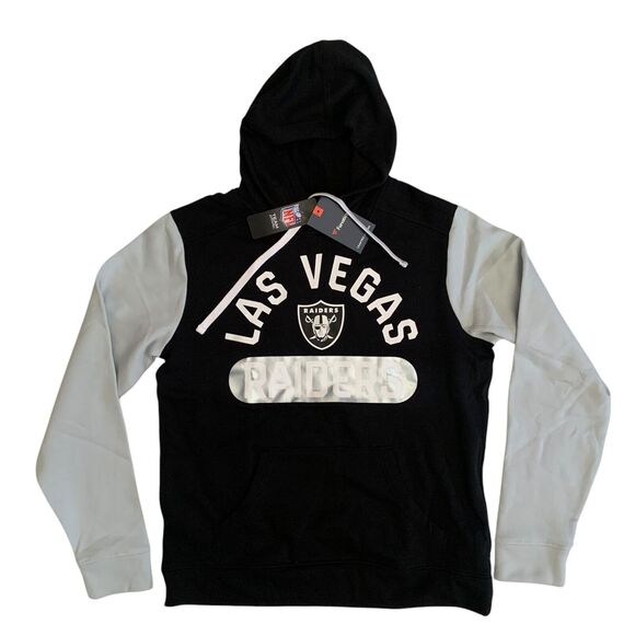 Fanatics Men's Sz L Las Vegas Raiders Extra Point NFL Pullover Hoodie Sweatshirt - Picture 1 of 16
